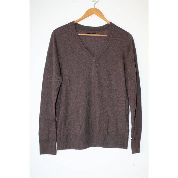 Quince Long Sleeve Sweatshirt Size M organic cotton Top Pull Over Brown Comfy - Picture 1 of 5